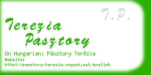 terezia pasztory business card