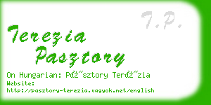terezia pasztory business card